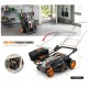 Cordless Lawn Mower, 16 Inch Brushless Lawn Mower, 50L Grass Box & Mulch Plug, 4