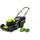 GreenWorks MO40L410 G-MAX 40V 20-Inch Cordless 3-in-1 Lawn Mower with Smart Cut