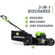 GreenWorks MO40L410 G-MAX 40V 20-Inch Cordless 3-in-1 Lawn Mower with Smart Cut