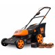 WEN 40439 40V Max Li-ion 19-Inch 3-in-1 Lawn Mower with Two Batteries & Charger