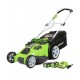 Greenworks 40V 20-Inch Cordless Mower - Twin Force 4Ah & 2Ah W/ Battery Charger