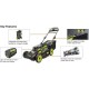 RYOBI 20 in. 40-Volt 6.0 Ah Lithium-Ion Battery Brushless Cordless Lawn Mover