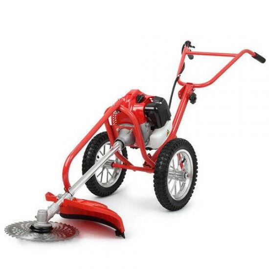 Lawn Mower Trimmer Gasoline Brush Cutter Hand Push Type Grass Cutter Garden Tool