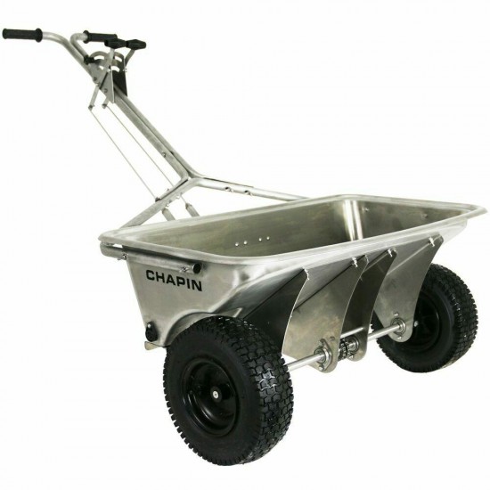 Chapin 8500b - 200 LB Professional Stainless Steel Rock Salt Drop Spreader