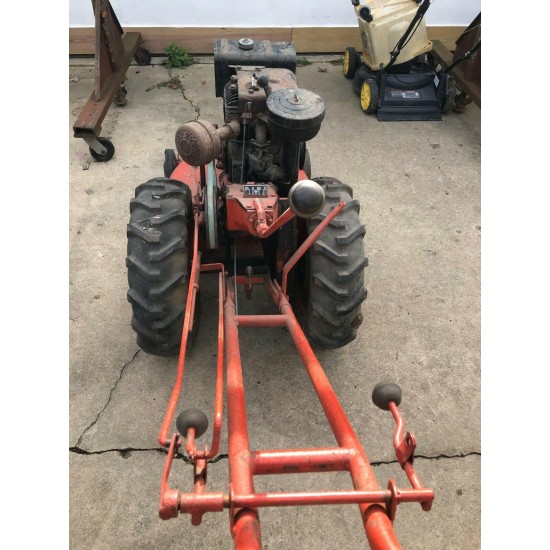 Montgomery Ward Plow-Trac Garden Tractor With Mower Attachment