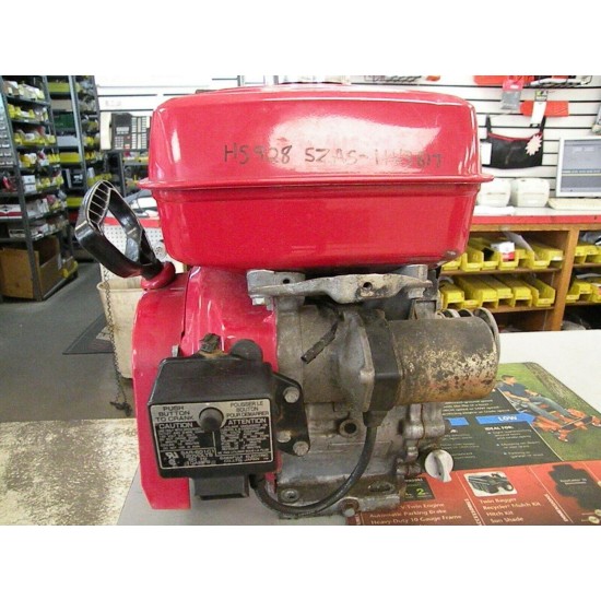 HONDA HS928 9HP ENGINE WITH 120 VOLT ELECTRIC START HORIZONTAL SHAFT USED