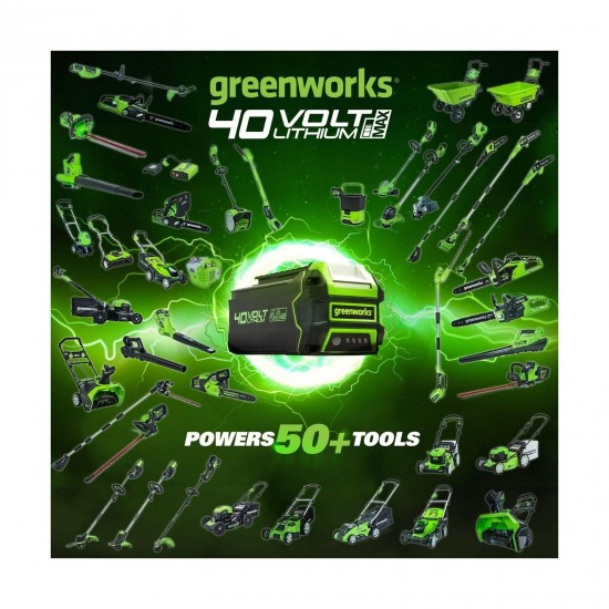 GreenWorks 2600702 GMAX 40v 12 Snow Shovel With 4.0 Ah Battery and Charger