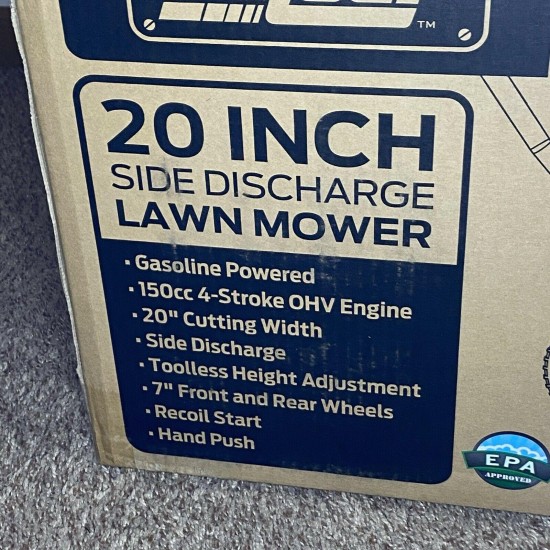 Pulsar 20 Inch Side Discharge Lawn Mower Gas 150cc PTG1220D5 Brand New Sealed!