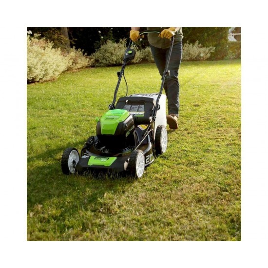 Greenworks PRO 21-Inch 80V Cordless Lawn Mower, 4.0 AH Battery Incl. GLM801602