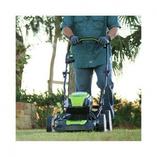 Greenworks PRO 21-Inch 80V Cordless Lawn Mower, 4.0 AH Battery Incl. GLM801602