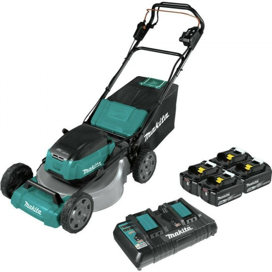 Makita XML08PT1 18V X2 (36V) LXT Self-Propelled 21 in. Lawn Mower Kit (5 Ah) New