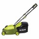 MJ401C-XR 14-Inch 28V 5 Ah Cordless Lawn Mower w/Brushless Motor, Green Green