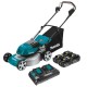 Makita XML03PT1 36 Volt X2 LXT 18 Inch Brushless Lawn Mower Kit w/ 4 Batteries