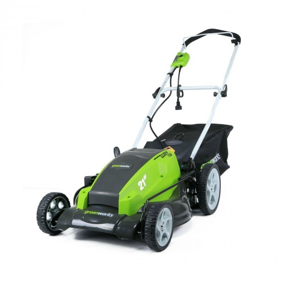 Greenworks 21-Inch 13 Amp Corded Electric Lawn Mower 25112