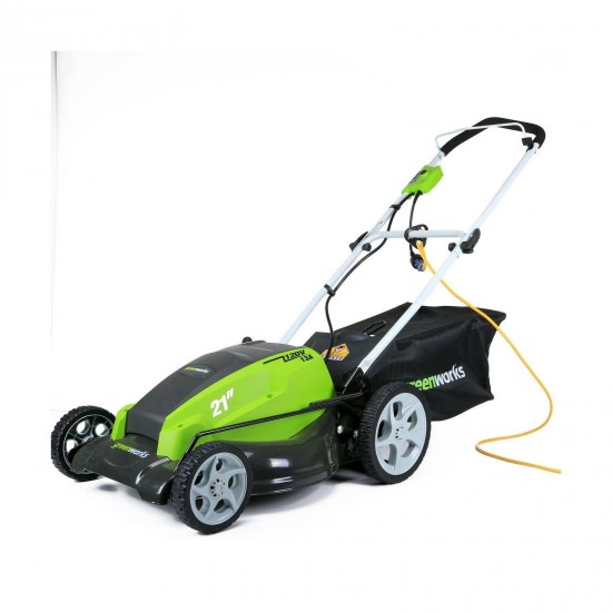 Greenworks 21-Inch 13 Amp Corded Electric Lawn Mower 25112