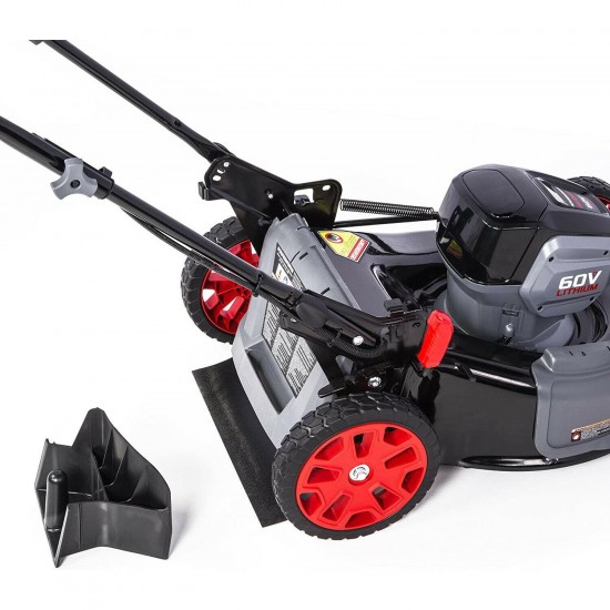 Powerworks 2503513AZ 21-inch 60V Brushless Push Mower with 5Ah Battery & Charger