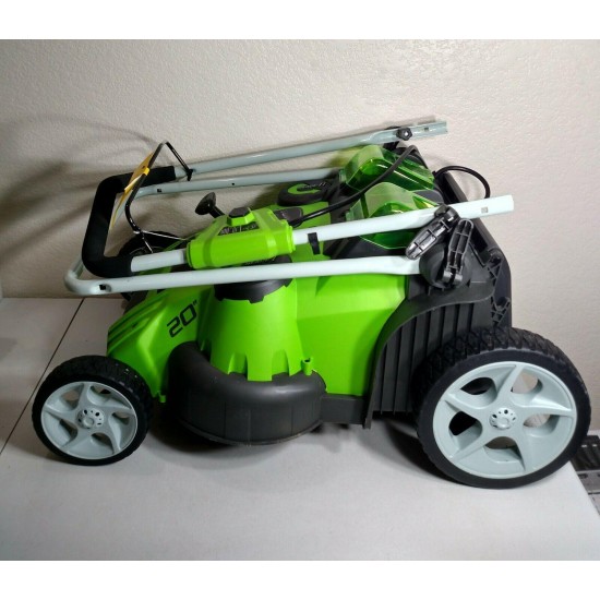 Greenworks 40V 20-Inch Cordless Twin Force Lawn Mower, 4Ah & 2Ah Batteries