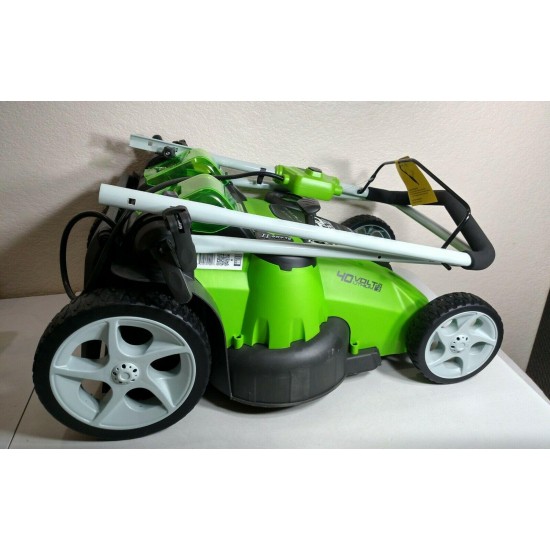 Greenworks 40V 20-Inch Cordless Twin Force Lawn Mower, 4Ah & 2Ah Batteries