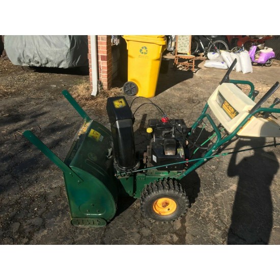 Power Care 24 inch Two-Stage Gas Snow Blower with Electric Start and Headlight