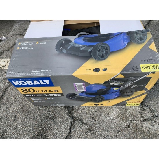 Lawn mower : New Kobalt 80V Max Brushless 21