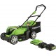 Greenworks MO48B2210 Lawn Mower, 17-Inch, Green