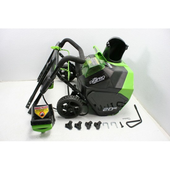 FOR PARTS Greenworks 20 in 40 V Cordless Snow Thrower 4.0 AH 26272 Brushless