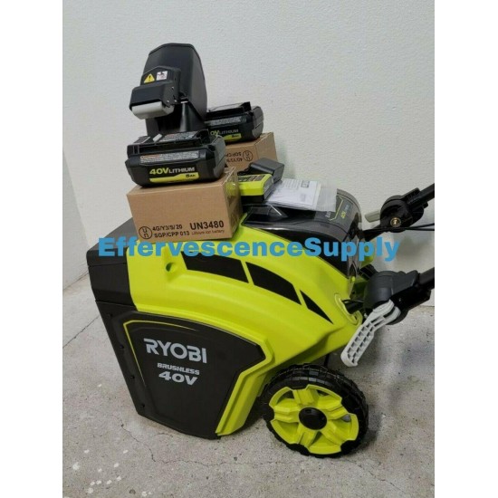 Ryobi 21 In. 40v Brushless Cordless Electric Snow Blower Ry40806vnm Dated 2020