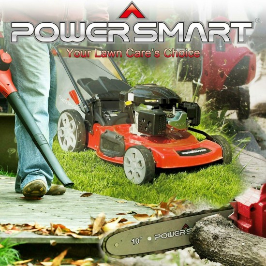 PowerSmart 21-in 3-in-1 Lawn Mower Easy Gas Push Start in Adjustable Height