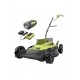 Ryobi 18in. ONE+ 40v Cordless Battery Walk Behind Push Mower Kit (P1111)