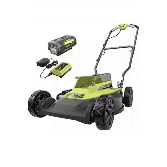 Ryobi 18in. ONE+ 40v Cordless Battery Walk Behind Push Mower Kit (P1111)