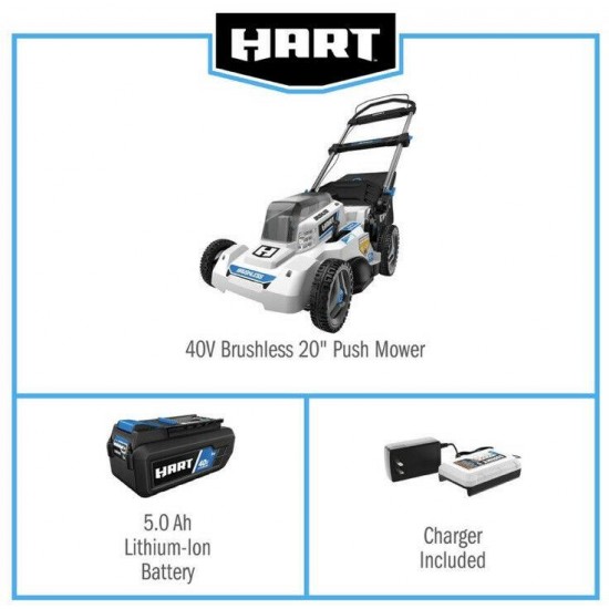 HART 40-Volt Cordless Lawn Mower