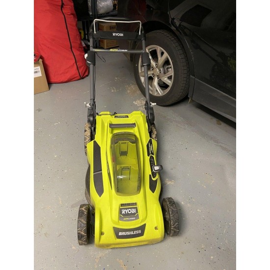 Ryobi 40v Brushleas Lawnmower W/ 2 Batteries And Chargers