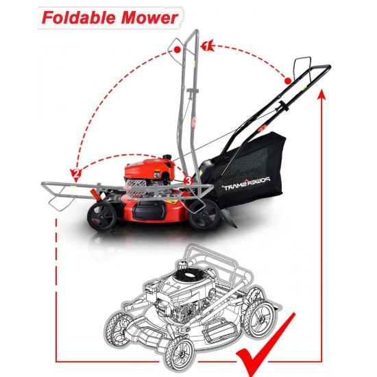 NEW Lawn Mower Steel Mowing Deck PowerSmart DB2194PR 21