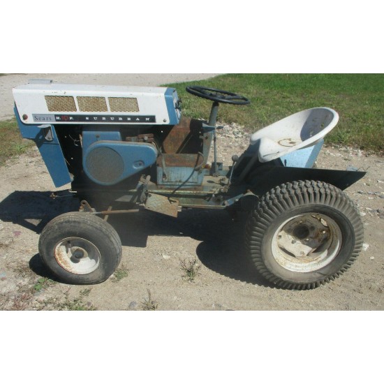 Sears Surburban 10 hp runs good. Lawn Garden Tractor Antique Classic 1966