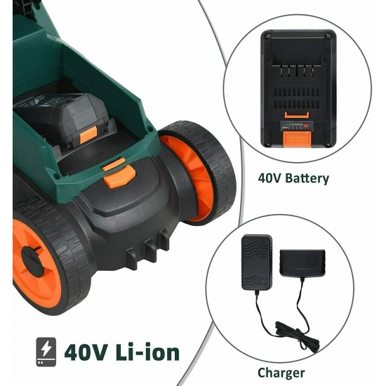 40V Lawn Mower Battery Powered 13