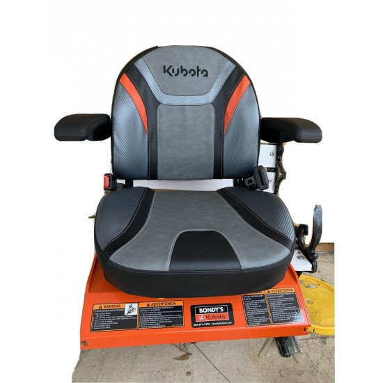 Kubota Z421 Seat, grey / black, new, with company logo