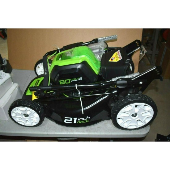 Greenworks 2501202 Pro 21-Inch Cordless Push Lawn Mower