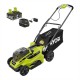 RYOBI 16 in. ONE+ 18-V Walk Behind Push Lawn Mower Two 4.0Ah Batteries&Char