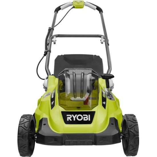 RYOBI 16 in. ONE+ 18-V Walk Behind Push Lawn Mower Two 4.0Ah Batteries&Char