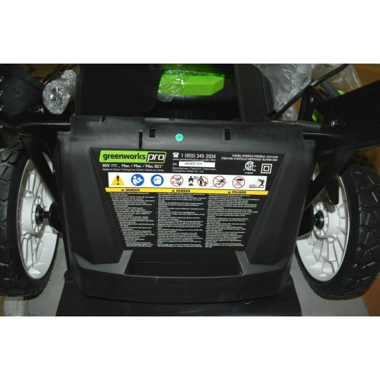 Greenworks Pro 80V Brushless Cordless Lawn Mower 21in Deck Model# 2501202 New