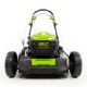 Self Propelled Electric Lawn Mower With Battery Charger Mulcher Side Discharge