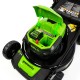 Self Propelled Electric Lawn Mower With Battery Charger Mulcher Side Discharge