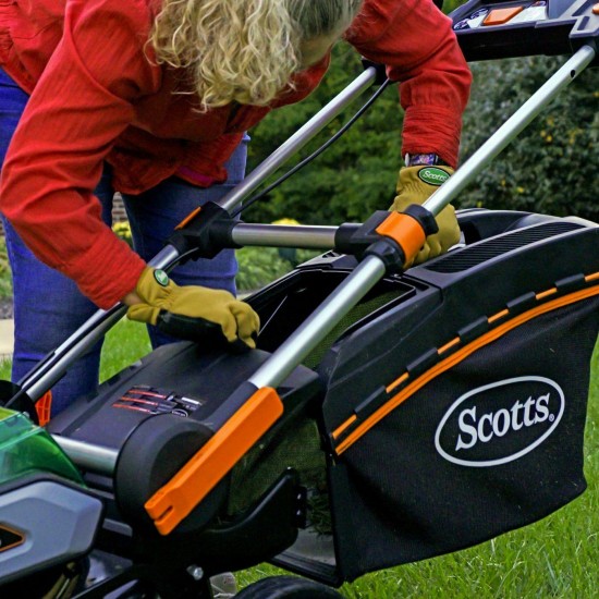 New Scotts 19-Inch 40-Volt Cordless Lawn Mower, LED Lights, 5Ah Battery,Charge