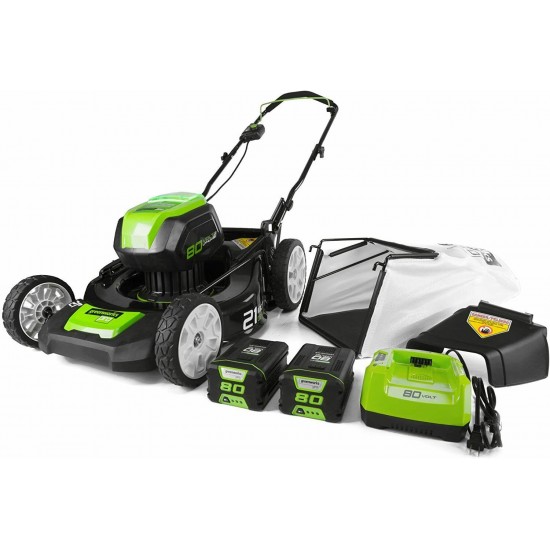 Greenworks Pro Glm801601 Walk Behind Mower,Run Time 60 Min ,80V