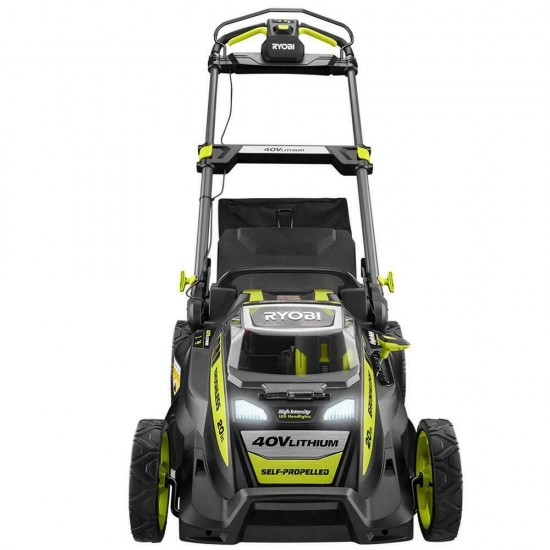 RYOBI 20 in. 40-Volt Brushless Lithium-Ion Cordless Battery Self Propelled Lawn