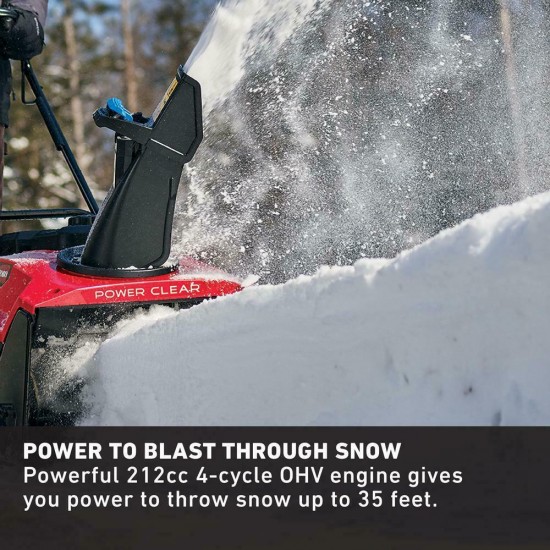 Single-Stage Self Propelled Gas 21 in. 212 cc Snow Blower with Electric Start