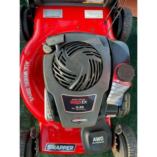 SNAPPER ALL WHEEL DRIVE AWD LAWN MOWER 6.25 EXI BRIGGS & STRATTON ENGINE FREE SH